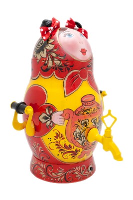 Самовар «Матрешка» 3 л, красная